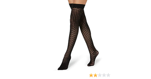 Calzedonia - Calze autoreggenti da donna, in cotone Noir - 7960 - Traforo  Nero Taglia unica : Amazon.it: Abbigliamento