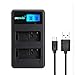 Produktbild Reise Ladegerät LED Anzeige USB Doppel Ladegerät für Sony NP FZ100 Batterie, Sony BC QZ1, Alpha 9, Sony a9, Sony Alpha 9R