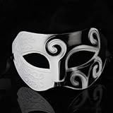 Black&White Roman Greek Mens Venetian Halloween Costume Party Masquerade Mask