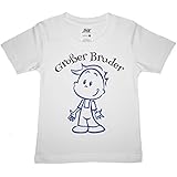 NEU ***Große Bruder*** Kinder T-Shirt (weiss) mit süßem Flex-Aufdruck (individuelle Größen.- und Farbauswahl)