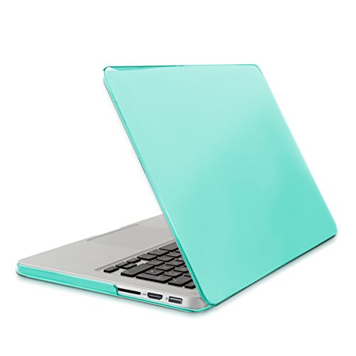 kwmobile Crystal Hülle für Apple MacBook Pro Retina 13″ (ab Ende 2012) Hard Case – dünne durchsichtige transparente Schutzhülle Cover Tasche Türkis Transparent - 5