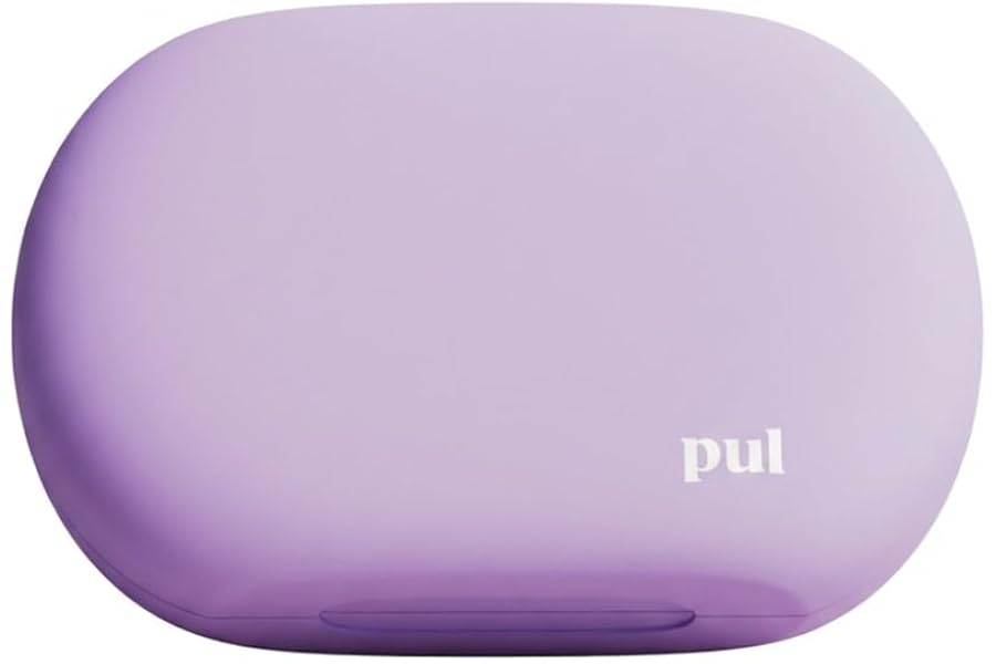 The Pultool PUL Clear Aligner & Retainer Case - Purple | Compact Dental Storage Box for Invisalign & Retainers | BPA-Free & Travel-Friendly Design