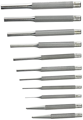 PB SWISS TOOLSPin Punch Set PB 715 | 100% Swiss Made | 11-Piece Corded Pin Punch Set for Safe Driving Out or Driving Through Rivets, Pin, Bolts