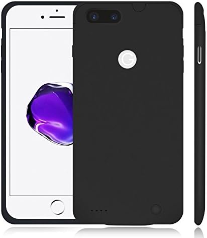 iPhone 7 Plus Battery Case,Smaiphone Ultra Thin Extended Rechargeable iPhone 7 Plus Case Battery with 3600mAh Capacity for Lightning Cable Charged (Black)