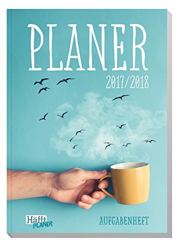 Preisvergleich Produktbild Häfft PLANER Pocket A5 2017 / 2018 [Morning Coffee] Fadenheftung, Hausaufgabenheft / Schülerkalender / Schüler-Tagebuch / Schülerplaner