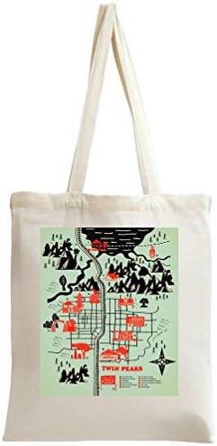 Twin Peaks Map Tote Bag