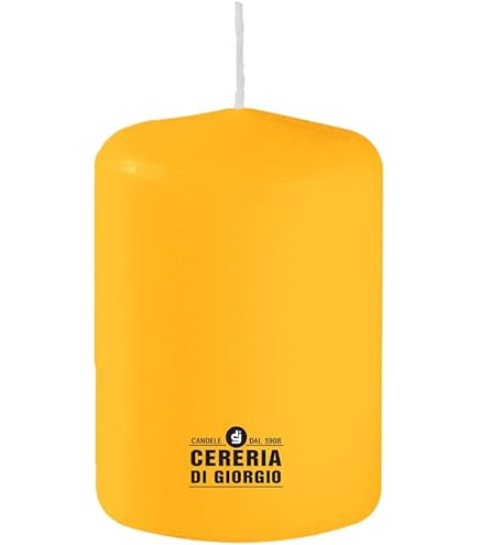 Candela 7x10 Cm Rosso - Cera Minerale, Senza Profumo, Combustione 55 Ore, Stoppino Cotone - Foto 12