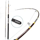 Material: vidrio Lixia fishing rods, 1.8m o 2.1m Heavy Duty Barco caña de Pescar Súper balsa de Agua Salada Jigging de Vidrio Trolling Pesca caña de Pescar Varilla Peso de Prueba 20 kg (Size : 2.1 m)