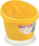 Nayasa Jerry Plastic Cutlery Stand, Yellow