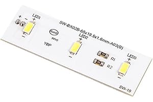 Geieold 2 pièces SW-BX02B RéFrigéRateur Remplacement LED Light Board ZBE2350HCA Light Bar SW-BX02B