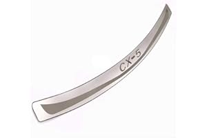 SJZT Car Stainless Steel Rear Bumper Protector Guard for Mazda Cx-5 Cx5 Cx 5 2013 2014 2015 2016 2017 2018 2019, Trunk Sill Kick Plate Anti-Scratch Auto Styling Accessories