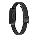 Produktbild AmaSells für Fitbit Inspire/Inspire HR Uhr Intelligent Uhr Smart Watch Mode Ersatz Sport Edelstahl Mesh Uhrenarmband Armband+ Film (Schwarzes)