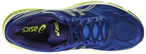 Asics Herren Gel-Nimbus 19 Laufschuhe für Das Training auf Der Straße, Indigoblue/Safetyyellow/Electricblue - 7