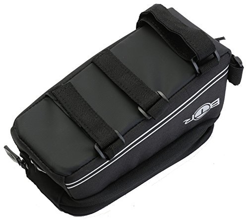 BTR Fahrradtasche mit Mobiltelefon-Halterung – Wasserabweisende Fahrrad-Rahmentasche. Handy Fahrradhalterung. Schwarz Fahrradrahmentaschen. Neue verbesserte Edition, für alle Fahrradtypen geeignet - 8