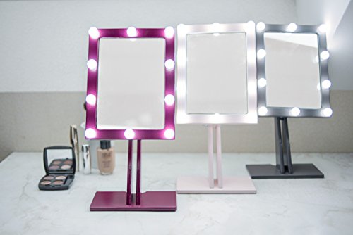 Badspiegel/Kosmetikspiegel/Badezimmerspiegel/Spiegelleuchte/badspiegel mit beleuchtung/Badspiegel beleuchtet/Makeup Spiegel mit Beleuchtung (Schwarz) - 7