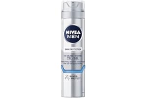 ‎NIVEA NIVEA MEN Silver Protect Żel do golenia dla mężczyzn z jonami srebra, rumiankiem i prowitaminą B5, 200 ml