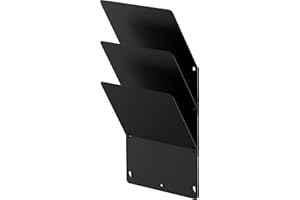 RHEINKANT TRIK Zeitungshalter (3er Set Schwarz) Magazinhalter & Zeitschriftenständer aus Metall. Als Prospektspender und Zeitungshalter für Arztpraxen & Hotels. Perfekt als Büro Organizer & Ablage