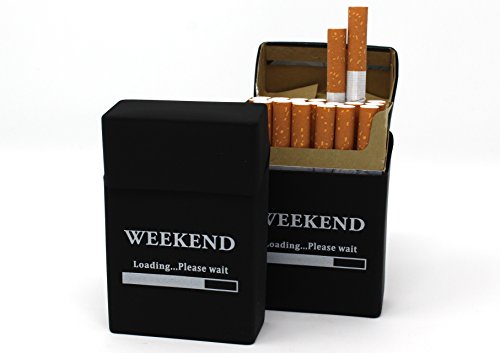 2x Zigarettenbox aus Silikon – Update 2017 – Weekend – Zigarettenhülle – Zigarettenetui – passend für eine Zigarettenschachtel in Standardgröße molinoRC ® - 2