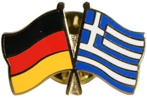 Flaggenfritze Freundschaftspin Deutschland G-K, 22 mm, Flaggen Pin vergoldet aus Hartemaille, Länder Anstecker zum Sammeln und Tragen