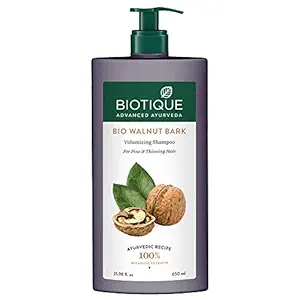 Biotique Bio Walnut Bark Volumizing Shampoo for Fine & Thinning Hair, 650 ml