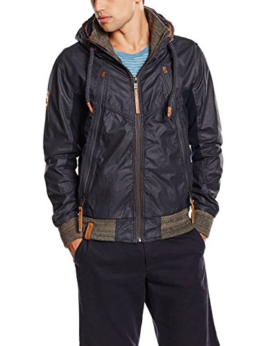 Naketano Herren Jacke Mittagsmarder II Blau (Dark Blue 67), Medium