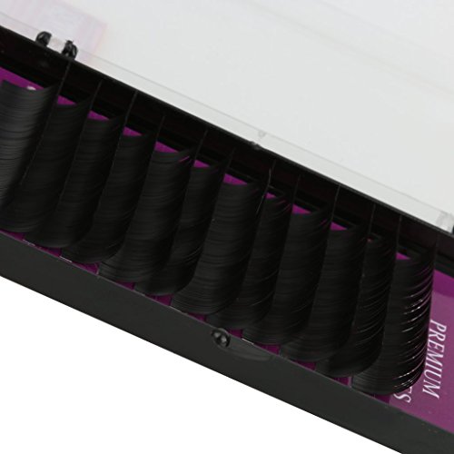 12 Reihen Einzelne Künstliche Wimpern Einzelwimpern Semi-permanente Erweiterungen C Form – 14mm - 3