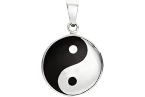 TREASURE BAY TreasureBay 925 Sterling Silver Yin Yang Pendant Necklace for Women Men