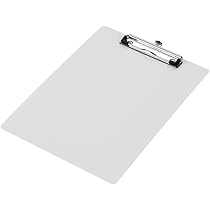 لوحة مفاتيح من Fanry Clipboard من البلاستيك المقوى لوح كتابة معدني حامل ملف للملفات مع حلقة تعليق مستلزمات قرطاسية للمطبخ والمدرسة والمنزل ابيض A4 Amazon Ae المنزل