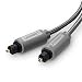Produktbild UGREEN Optisches Toslink Digital Kabel 3m unterstützt für CD-Player, Blu-Ray-Player, DAT-Recorder, DVD-Player, Spielkonsolen und andere Audio Gerätes Grau