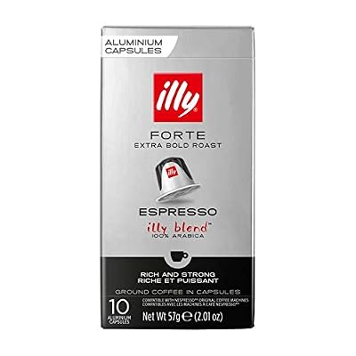 Illy Espresso, forte, extra bold roast, 100% arabica - Le paquet de 10 capsules aluminium