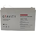 Besomi Electronics GRAVITY : GEL Deep Cycle VRLA Battery - Perfect for Solar and Wind Energy Systems, RVs, Marine, and UPS Backup Applications (100Ah)