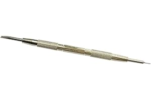 Bergeon New Package 6767-F&6767-S Watch Spring Bar Tool - Long Stainless Steel Handle with Replaceable Screw