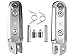 Tengchang Black Motorcycles Footrests Foot Pegs For HONDA VTR1000 1997 1998 1999 2000 2001 2002 2003 VFR800 1998-2002