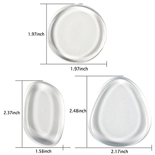 Silikon Make-up Schwamm MAIKEHIGH Silikon Sponge Puff Beauty Blender Applikator Set (3 Stück) - 4