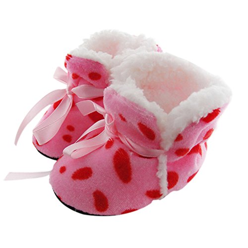 Sanwood Baby Girl Winter Warm Boots Toddler Soft Sole Shoes - Random Color