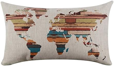 Moonuy 30cm x 50cm Cushion Cover Linen Throw Flax Pillow Case