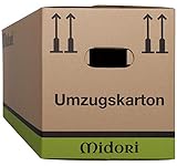  25x Umzugskartons Midori Profi 2-WELLIG Umzugskarton 630 x 285 x 305mm