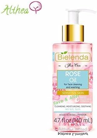 Bielenda Rose Care Cleansing Face Oil Delicate Sensitive Skin SLS FREE 140ml