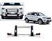 Auto Pearl - Premium Quality Car PU & Stainless Steel Front Crash Target Guard With Fitting Kit For - Hyundai Creta - FG031 RS.7810.00