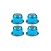 Produktbild Sanzhileg 4Pcs M4 RC HSP 102049 (02190) Aluminium-Nylonmutter M4 für 1:10 Upgrade-Teile Aluminium-Profilverbinder Werkzeuge - Blau