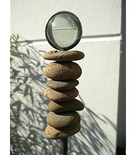 Décoration De Jardin En Fer Patiné Fait Main - Sculpture 38 X 5 X 60 Cm (Zen Man)