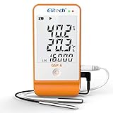 【GROSSE AUFNAHMEKAPAZITÄT】 Bis zu 16000 Temperatur- und 16000 Luftfeuchtigkeitsmesswerte für einen sorgenfreien Betrieb