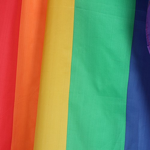 Merssavo Regenbogenfahne Fahne Flagge Flag Rainbow Regenbogen Gay Flagge 90cm x 150cm - 5