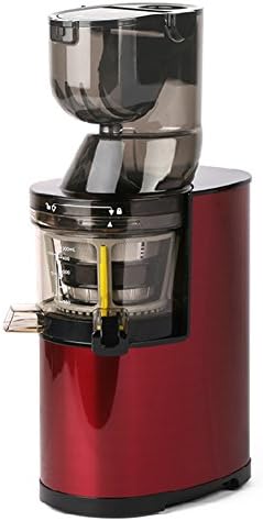 hanyou PU-B008 Red Big Mouth Whole Slow Juicer Screw Extrusion Masticating Juice Extractor Stainless Steel Case