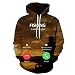 Produktbild Elecenty Herren Lustiger 3D-Druck Pullover Kapuzen-Sweatshirt mit Kängurutasche Mäntel Hoodies Tops Outwear