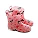 Cute Baby Rainy Day Infant Rain Shoes Toddler Rain Boot PINK Bears