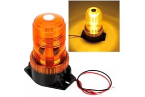 J/J Gyrophare 30 LED 6W Éclairage Stroboscopique Orange pour Camion Tracteur VTT
