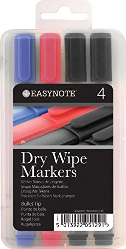 Easynote 5129 - Rotulador para pizarra multicolor (trazo medio) - Paquete de 4