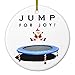 Produktbild Riongeeo Trampolin Weihnachten Collectible Neuheit Keramik Weihnachten Ornaments Deko-Hänger Anhänger Geschenke Ornaments