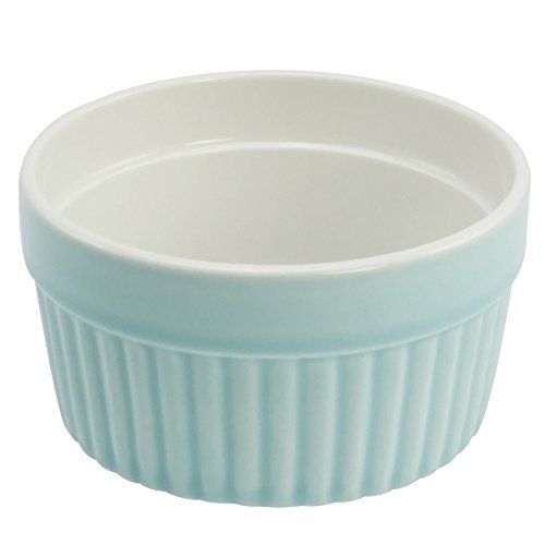 COM-FOUR® 4x Ragout Fin Schalen, als Pastetenförmchen oder für Creme Brulee, 200ml, in verschiedenen Pastellfarben (04 Stück – bunt) - 3